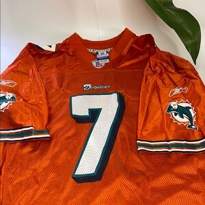 Reebok Orange Jersey with Dolphins Logo and Number 7